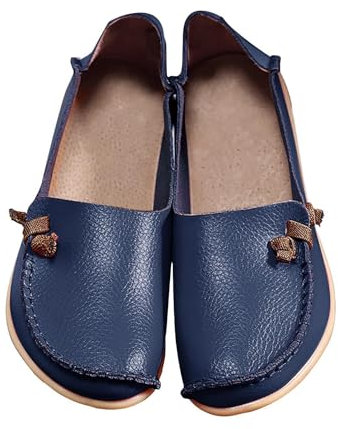 Donna Mocassini Scarpe Eleganti Classiche con Punta Quadrata Scarpe da Ballo Comode Semplici Friulane Mocassini Donna Traspirante Morbida Scarpe da Danza Ginnastica Moda Feste Scarpe Loafers