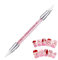 Outils d'art de ongles - brosse à ongles en silicone | Brosse en gel à Nails Art, pinceau nail art ongles,pinceau silicone,outil de silicone de conception de ongles, Duals Tipped Nail Brushes Set