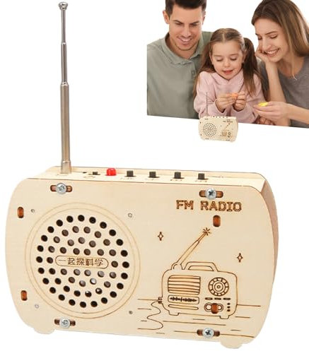 Generisch Radiobausätze zum Selbstbauen,Elektronikbausatz für Kinder,Bauen Sie Ihr eigenes Radio-Kit | Interaktives Bauspielzeug, wissenschaftliche Experimentierelektronik-Bausätze für und Mädchen
