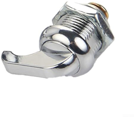 Besttoolifes Cerradura de leva sin llave, cerraduras de giro para pulgar, para gabinete de metal, oficina, gabinete electrónico, armario de almacenamiento (16 mm)