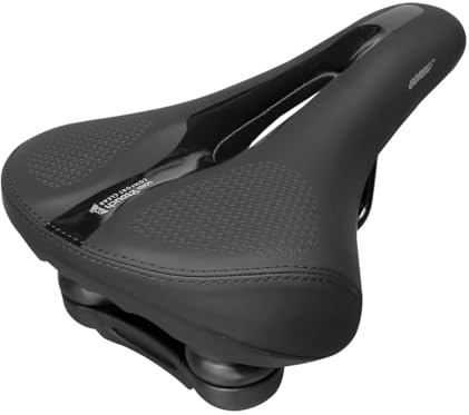GORIX Bike Sattelsitz Dickes, bequemes Kissen Hohe Rückfederung Perforiert Bergstraßen Bicycle (GC-AirMax A2)