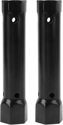 Lot de 2 clés à douille pour robinet 34 mm 40 mm en acier au carbone, outil d'installation et de réparation de robinet pour douche, cuisine, salle de bain avec filetage universel, joli et pratique