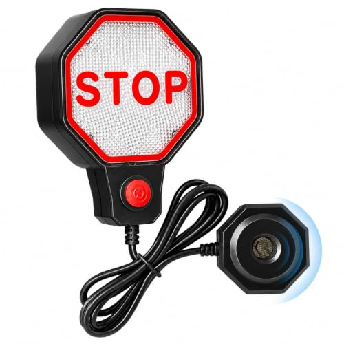 Parkplatzsensor Ultraschall Parkhilfe Garage Einparkhilfe | Ultraschall Parksensor, Wandmontage LED Stop Signal mit akustischem Warnton, einstellbare Abstandsmessung & Kollisionsschutz