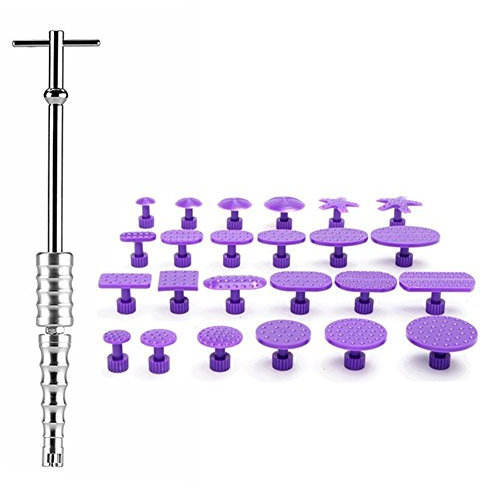 GS Auto Body Riola Repair Kit T Bar Silde Hammer 24 violett Klebstoff Ziehen Taben Hagel Schäden Dent entfernen Tools Dent Repair Kit