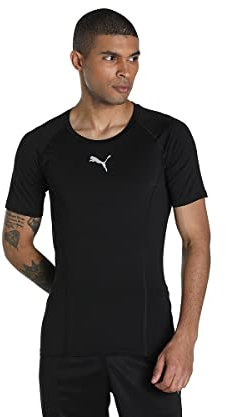 PUMA Liga Baselayer Tee SS, Men's T-shirt, Black, XXL