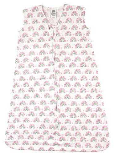 Luvable Friends Baby Infant Soft Jersey Cotton Safe Wearable Sleeping Bag, Rainbows, 12-18 Months