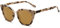 SOJOS Schick Rechteckig Katzenaugen Voll-Rahmen Sonnenbrille Damen Herren SJ2052 (C8 Braun Demi Rahmen/Gold Linsen)