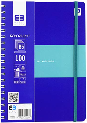 Interdruk koozb5100bbp Spirale Notebook B5 100 # mit Elastic B & B Pastell, Mehrfarbig