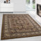 Teppium Kurzflor Teppich Wohnzimmer 120 x 170 cm Beige Vintage Look - Orientteppich Waschbar, Orientalisch Design, Pflegeleicht und Weich - Ideal für Schlafzimmer, Esszimmer und als Küchenteppich