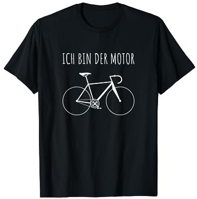 ICH BIN DER MOTOR Radfahrer Cooler Spruch E-Bike Geschenk T-Shirt