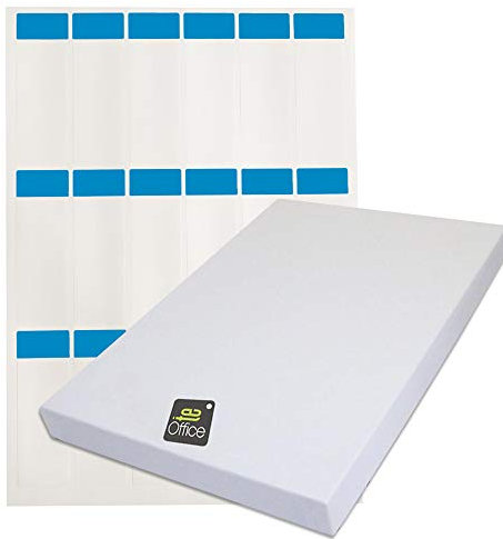 TE-Office 18 Stück Kabel Aufkleber Label Etiketten Selbstklebend Kabelmarkierer Kabelkennzeichnung Kabelbeschrifter A4 Bogen 30x90mm Blau