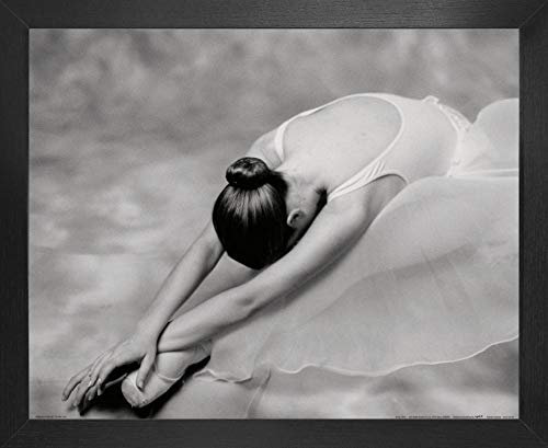 1art1 Ballett Poster Kunstdruck Bild und MDF-Rahmen - Primaballerina Assoluta (50 x 40cm)