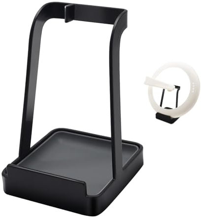 vocheer Support de couvercle de casserole, support de couvercle en acier inoxydable pour ustensiles de cuisine, noir