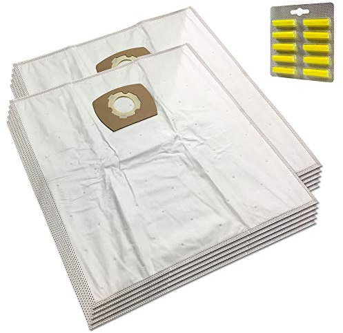 MohMus Set 10 Duftstäbchen + 10 Mikrovlies Staubsaugerbeutel Für FAM: 20 L Wet & Dry, FEIN: Dustex II