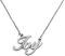 Kigu Name Necklace Ivy - Silver Tone - Custom Name Necklace - Personalised Jewellery for Ladies- Customised Jewellery for Girls- Custom Pendant Ivy
