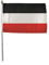 U24 Flagge Fahne Stockflagge Kaiserreich Deutsches Reich Jemen 30 x 45 cm Stockfahne 3er Pack