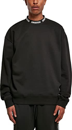 STARTER BLACK LABEL Herren Starter Jaquard Rib Crewneck Black, L