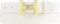 BELTINGER Damen-Gürtel HANNA aus Vollrindleder 3 cm | Schmaler Ledergürtel für Damen 30mm | Gold glänzend | Weiß 90cm