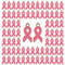 WANDIC 100 pièces Pendentifs Ruban Rouge Rose, Cancer Hope Awareness Charms Alliage Sensibilisation Pink Red Ribbon Charms Émail Pin Pendentifs pour la Fabrication de Bijoux