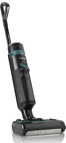 H.Koenig ARYA900 Aspirapolvere, Pulitore e Asciugatrice 3 in 1, per tutti i pavimenti, fino a 40 minuti di autonomia, senza sacco, pulizia automatica con spazzole, tenuta verticale, potenza 2000W