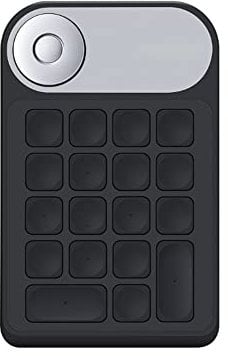 LiLiTok Wireless Digital Keyboard for KD100 Drawing Tablet, Multifunction Keypad 18 Shortcut Keys for KD100 Keydial Mini Keyboard