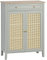 HOMCOM Meuble à Chaussures Meuble de Rangement à Chaussures Meuble d'entrée avec 2 Portes Effet cannage tiroir 80 x 40 x 110 cm