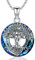 Collier Arbre de vie pour Femme Collier Arbre Généalogique Noeud Celtique en Argent Sterling avec Pendentif Arbre de vie en Cristal Cercle, 18 Arbre de vie Bijoux Cadeaux pour Femme