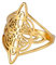 kkjoy Hexen Knoten Ring Edelstahl Magischer Knoten 4-Punkt Keltischer Knoten Hexerei Amulett Ringe für Frauen Mädchen