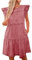 luvamia 2023 Denim Kleid für Frauen Sommer Babydoll Ärmellos Rüschen Ärmel Mini Kleider Lose Flowy Swing Plissee Kleid, Desert Rose, Mittel
