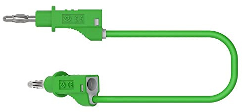 Electro PJP 2110-CD1-50V Messleitung [Bananenstecker - Bananenstecker] 50cm Grün 1St.