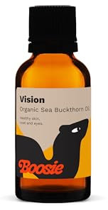 Boosie Organic Sea Buckthorn Oil for Dogs and Cats 30ml - Supports Eye and Vision Health - Promotes Healthy Coat and Skin - 100% Natural without Additives or Preservatives - Pet Nutrition