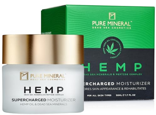 PURE MINERAL - Feuchtigkeitscreme mit Hanföl - 50ml | Die Gesichtscreme mit Hanföl spendet Feuchtigkeit und unterstützt ein glatteres, strafferes und strahlenderes Hautbild.