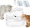 GOYJOY Fontaine à eau pour chat pour plusieurs animaux de compagnie, gamelle d'eau ultra silencieuse de 2,8 l, pour chat de petite et moyenne taille, avec lumière LED, 7 filtres à charbon actif