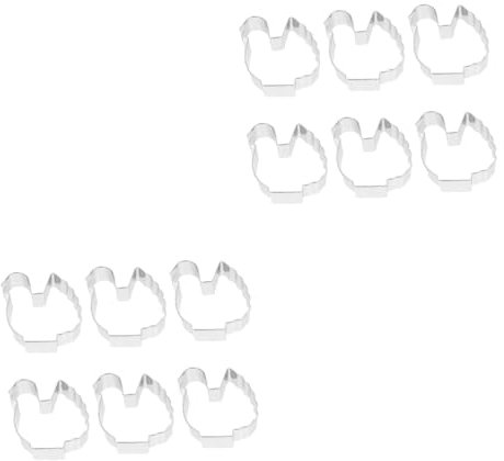 Cabilock 12 Piezas molde de acero inoxidable tarteras para tartas molde para bizcocho sellos para niños cortador de galletas de granja molde cortador de galletas de metal molde de chocolate