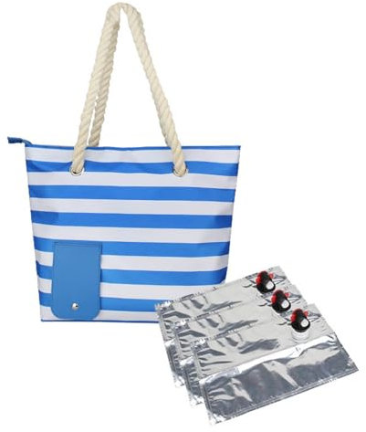 Weintasche Mit Zapfhahn, Wein Handtasche Mit Zapfhahn mit 3 Innenblasen, Tasche Mit Zapfhahn, Isolierte Weinkühltasche Mit Griff, Weintasche Strand, Tragbare Weinspendertasche