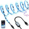 SUCIKORIO RGB USB Luces LED TV 5 metros, Impermeable Tiras de Led Adhesivas Tira LED Sincronizado Imagen Inteligente Con Aplicación Fancy LED TV Backlight Sin Enchufe Para Television, Habitacion