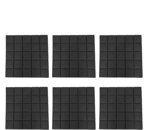 Grcfumo 50×50×5cm Studio Soundproofing Foam, Studio Acoustic Soundproof Foam, Acoustic Panel for Studio Soundproofing Engineering ((Negro (50 * 50 * 5 cm) retardante de llama de alta densidad)