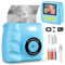 Instant Print Camera, Kids Camera Instant Digital Camera- Christmas Birthday Gifts for Age 6-12, 1080P HD Childrens Video Camera Toys with 32G SD Card, 3 Rolls Photo Paper Present for Boys Girls