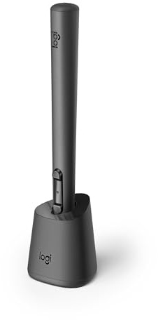 Logitech MX Ink Mixed-Reality (Mr) Stylet avec Station de Chargement Haute précision et Sensible à la Pression, transformant Les idées en Mr de 2D en 3D, pour Meta Quest 2, Meta Quest 3 – Noir