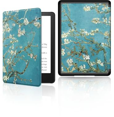 Coque de protection pour Kindle Paperwhite 7 (2024) 12e et Kindle Colorsoft Signature Edition - Légère et durable, résistante aux chutes, anti-rayures, mise en veille/réveil automatique, doré