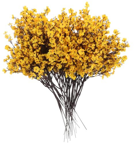 Ciieeo Künstliche Herbstblumen für Draußen – Stück Kunstseide – Pflegeleichtes