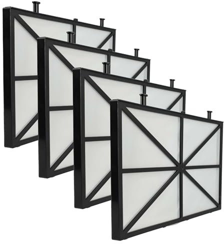 vhbw 4X Filtres Compatible avec Dolphin Zenit 30, 20, 15, 10 aspirateur, Nettoyeur Piscine - Coussinets, 26,5 x 15,8 x 1,1 cm