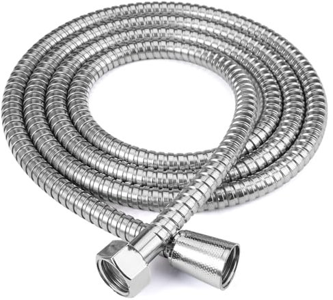 Tuyau De Douche 200cm Flexibles De Douche, Flexible Douchette, Flexible De Douche Universel G1/2 pouces Tuyau de Douche Anti-Torsion et Anti-Pliure Pour Robinetterie De Salle De Bains Chrome