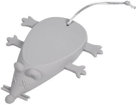 Tiardey Türstopper aus Silikon in Cartoon-Optik, entzückendes Spielzeug, Türstopper in Mausform, Spielzeug, Türstopper, Halter, Sicherheit für Zuhause, Garten, Büro (grau)