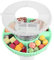 Euakee Bandeja para Accesorios de la Stanley Cup, Snack Bowl de Silicona con Tapa Compatible con Stanley Cup 40oz, Snack Ring Reutilizable con 4 Compartimentos para Caramelos Verde Menta