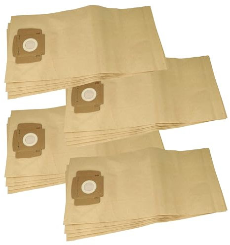 vhbw 20x Staubbeutel kompatibel mit Taski Aero 8 Plus, Aero 15, Aero 15 Plus, Aero 8 Staubsauger - Filterpapier, 51cm x 24cm braun