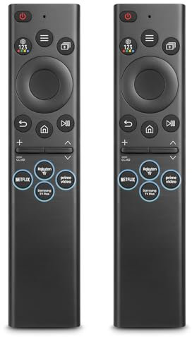 2er-Pack, für Samsung-Fernbedienung-Smart-TV, Universal für Samsung Fernseher Original, Ersatz Fernbedienung solar QLED
