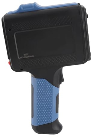 Fockety Handheld-Tintenstrahldrucker, 4 Cores CPU HD LED Touchscreen Tragbarer Tintenstrahldrucker 2600Mah Li Batterie Ergonomischer Griff Handschrifterkennung Handheld-Drucker