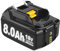 8.0Ah Ersatzakku für Makita Akku 18V, Kompatibel mit Makita Lithium 18V Akku BL1860 BL1840 BL1830 BL1820 BL1815 BL1835 BL1845, mit LED-Indikator (8.0Ah-1 Stück)