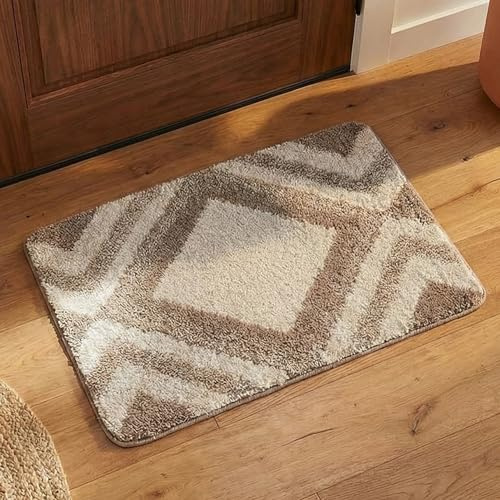 Nest & Nibble Mink Indoor Door Mat 50x80 cm – Non-Slip Washable Entrance Rug Soft & Ultra-Absorbent Floor Mat for Front & Back Door, Bedroom, Office, Entryway | Inside Home Essentials Carpet